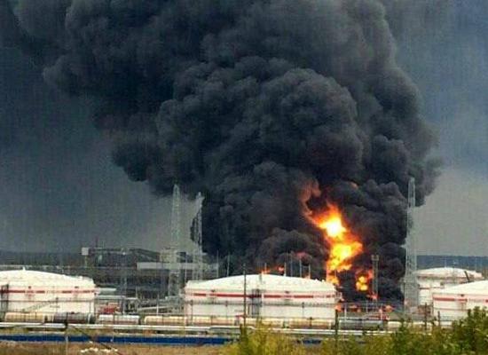 5 октября произошел пожар на резервуаре завода Лукойл-Нижегороднефтеоргсинтез в Кстово