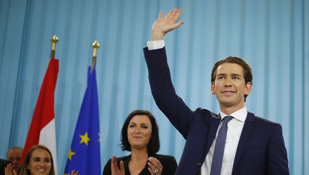 Правые заняли второе место на выборах в Австрии - РИА Новости, 16.10.2017