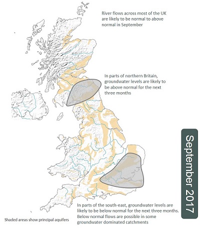 Hydrological Outlook from September 2017 | Centre for Ecology & Hydrology