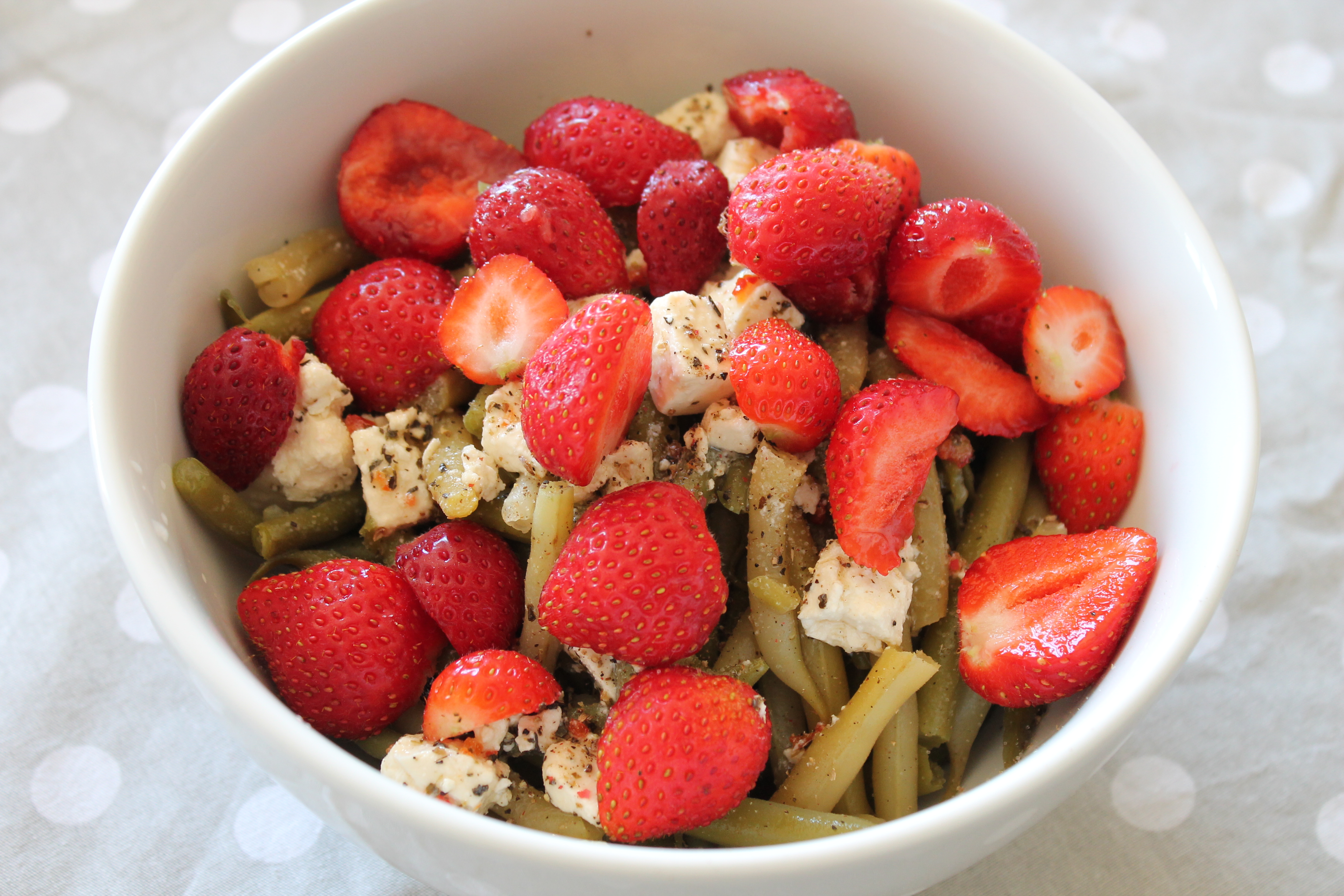 Salade haricots verts et fraises – Food, Fun, Foto