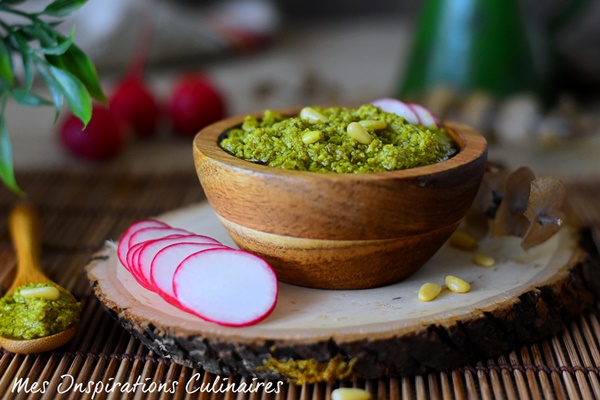 Pesto aux fanes de radis | Le Blog cuisine de Samar