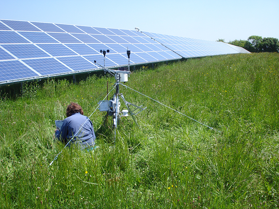 Solar panels study reveals impact on local environment | Centre for Ecology & Hydrology
