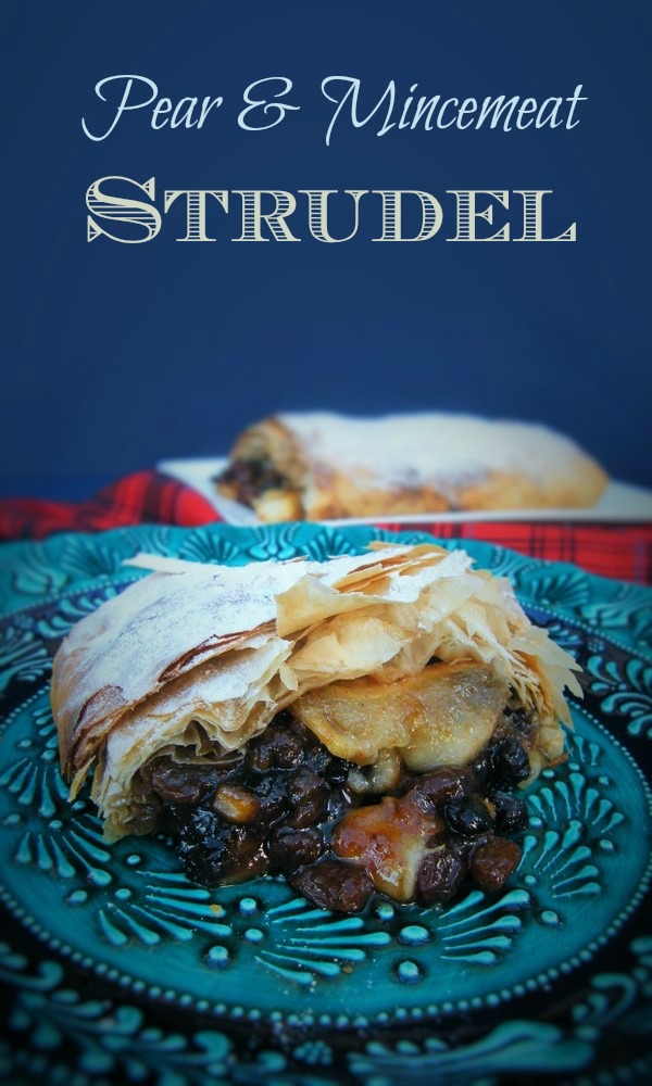 Pear and Mincemeat Strudel  - Tinned Tomatoes