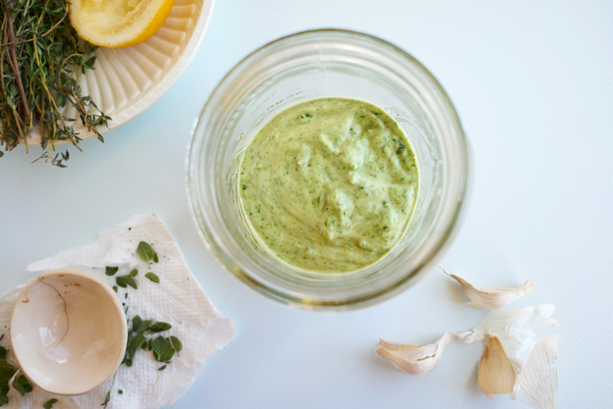 Five Minute Avocado Dressing with Herbs and Spinach Recipe - 101 Cookbooks