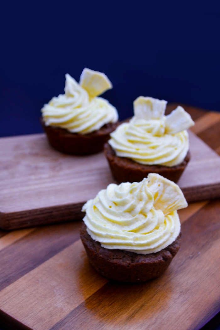 Vegan Gingerbread Cupcakes with Pineapple Frosting - Tinned Tomatoes
