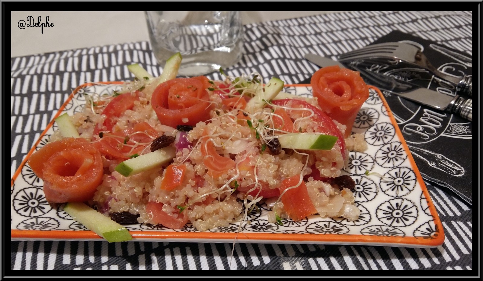 Salade de Quinoa à la truite et Granny Smith - Oh, la gourmande..