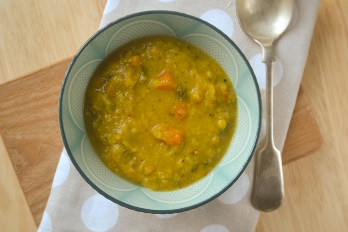 Spiced Carrot, Lentil & Kale Soup - Tinned Tomatoes