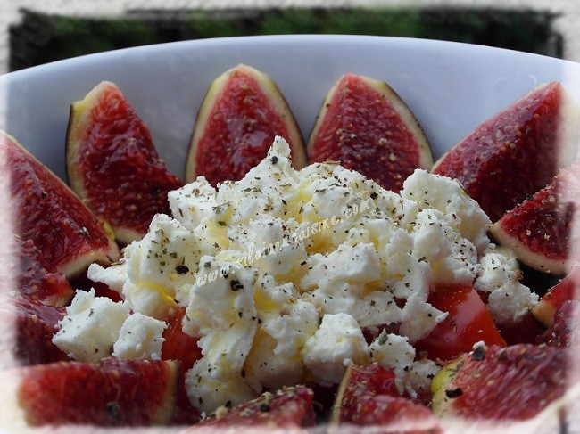 Salade de Tomates aux Figues & Feta - Silvia en Cuisine...