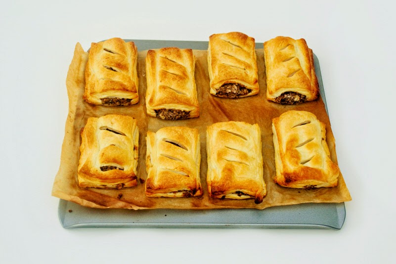Spicy 3 Bean Sausage Rolls - Tinned Tomatoes
