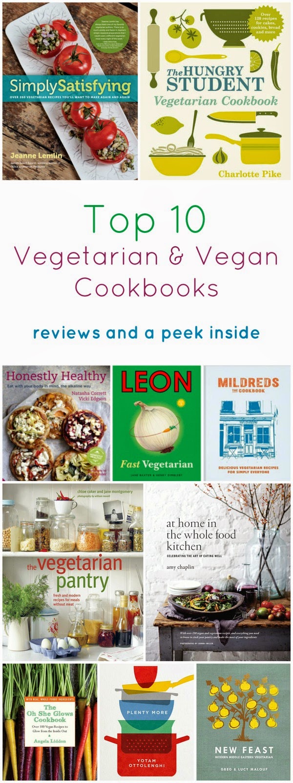 Top 10 Vegetarian and Vegan Cookbooks for National Vegetarian Week - Tinned Tomatoes