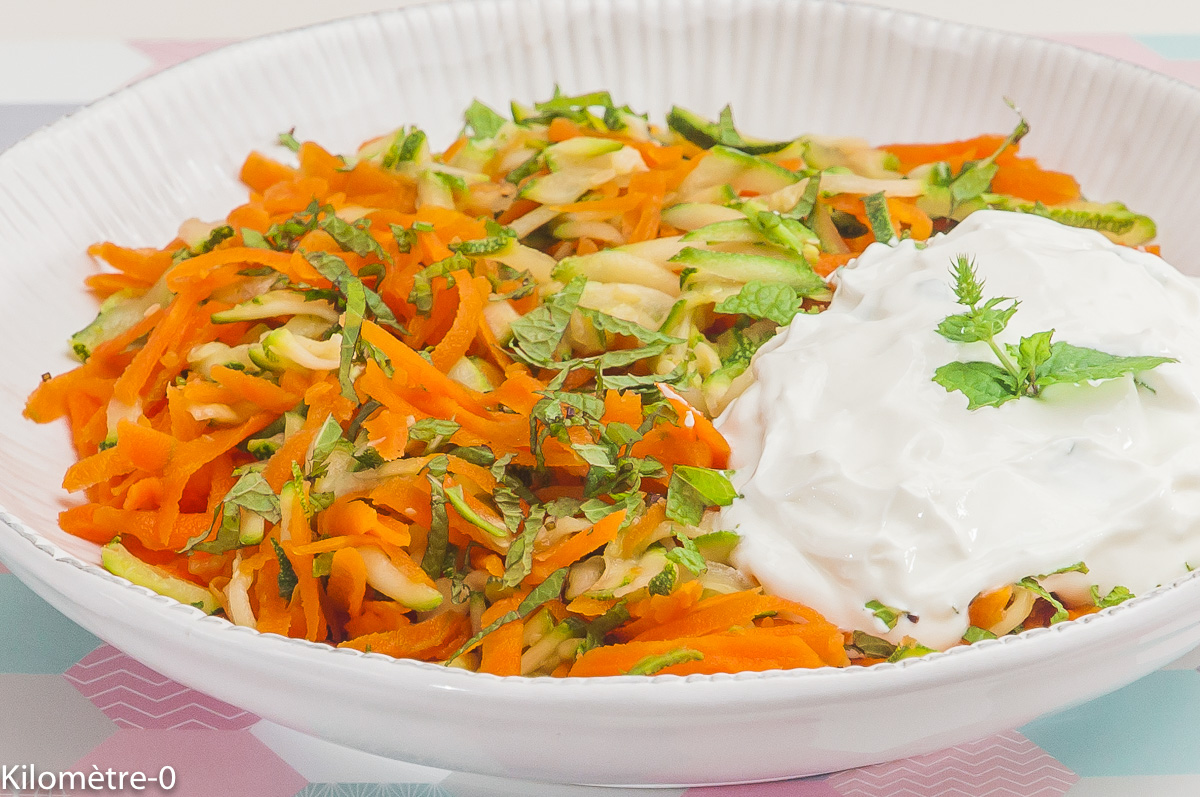 Salade de carottes et de courgettes | Kilometre-0.fr