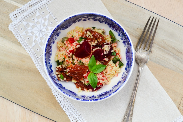 Mediterranean Couscous Salad Recipe - Tinned Tomatoes