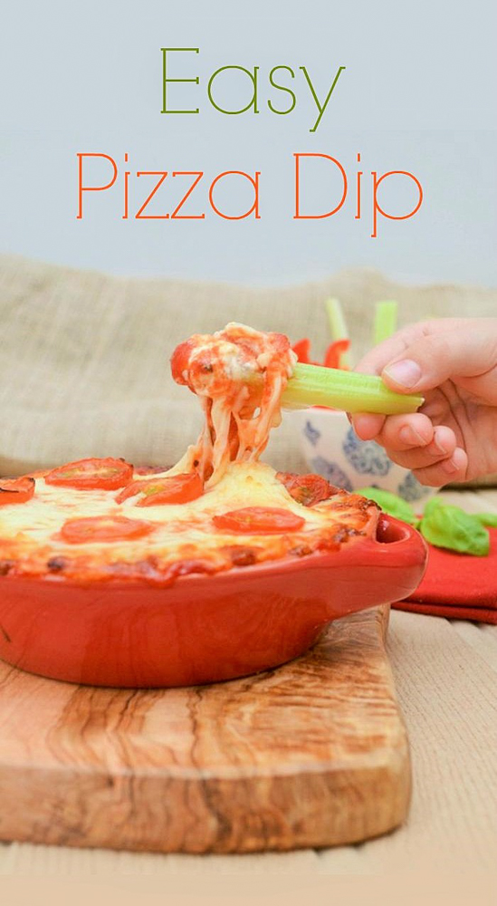 Easy Pizza Dip with Cream Cheese - Tinned Tomatoes