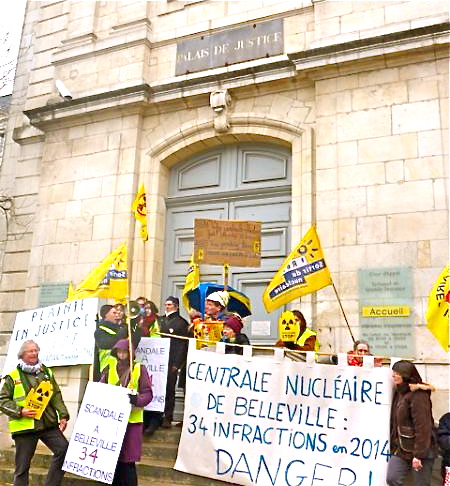 Centrale nucléaire de Belleville-sur-Loire : action et plainte en justice pour 34 infractions !