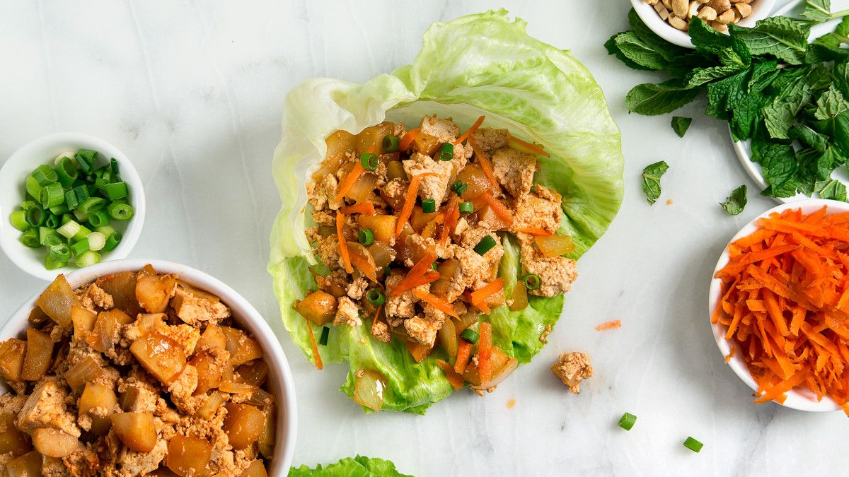Spicy Tofu Lettuce Wraps Recipe - Vegetarian Times