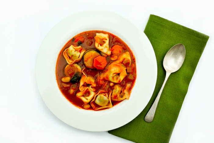 Tortellini Minestrone Soup - Tinned Tomatoes