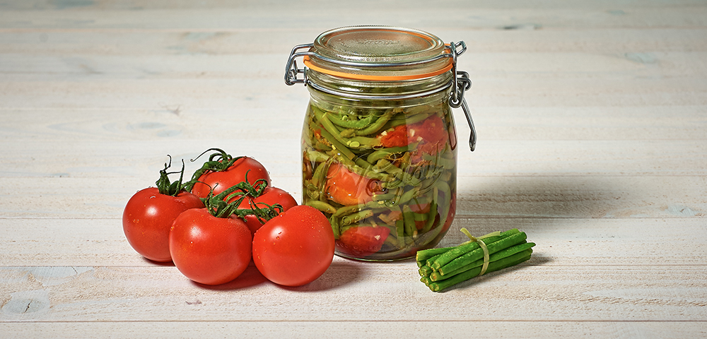 Recette Haricots verts aux tomates en conserve - Le Parfait