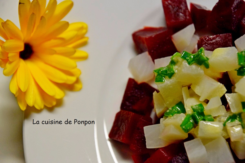 Salade de betterave rouge et radis noir - La cuisine de Ponpon: rapide et facile!