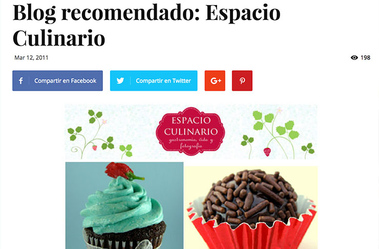 Zancada: Blog recomendado - Espacio Culinario
