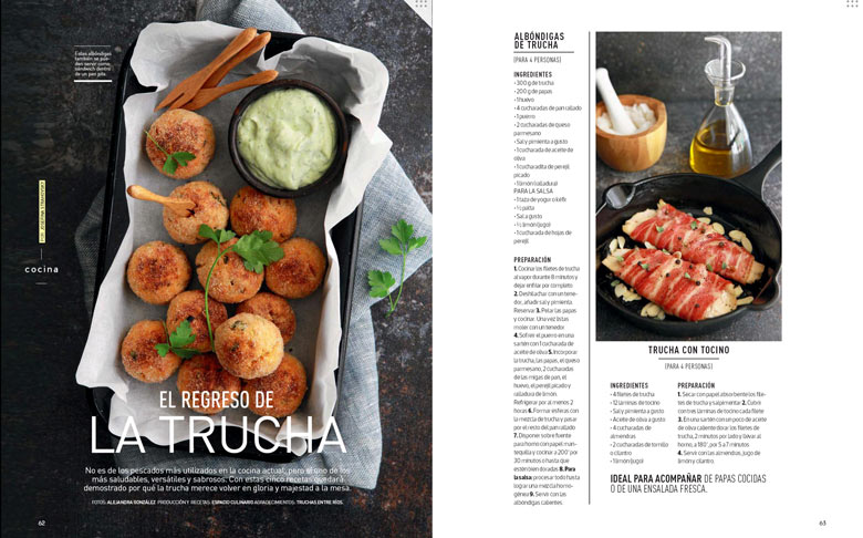 Recetas con Trucha en Revista MujerLT - Espacio Culinario