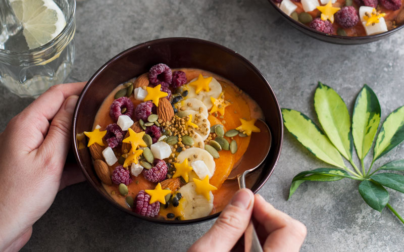 Bowl tropical saludable para el desayuno - Espacio Culinario