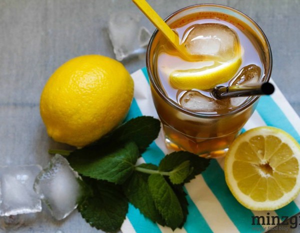 Lemon Mint Ice Tea | minzgrün