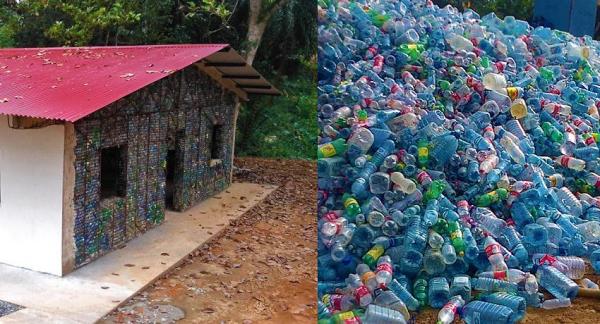 La primera ciudad del mundo construida con botellas de plástico