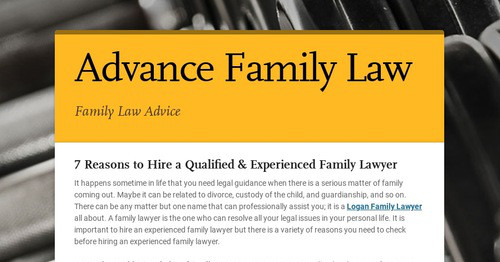 Advance Family Law | Smore Newsletters