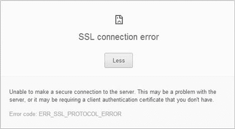 [SOLVED] NET ERR_SSL_PROTOCOL_ERROR Error Problem